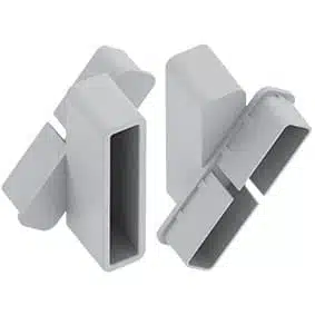 QuickScreen/Xpress LOUVRE BRACKET PACK
SILVER - powder coated aluminium
(suits 65x16.5mm slat; includes 1 x left bracket, 1 x right bracket and 2 screws) - S