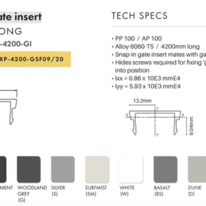 CTS - XPS - GATE FRAME COVER - 26 x 12mm - MN - Image 2
