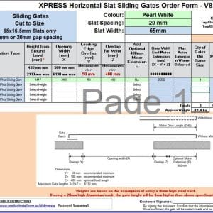 Custom Sliding Gate – White - Image 3