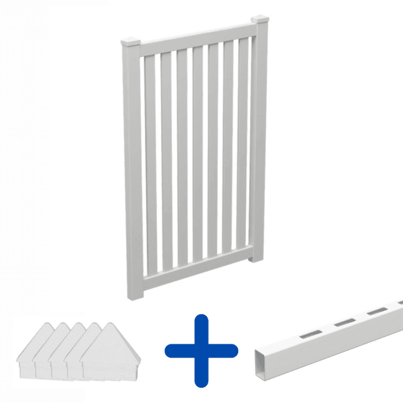 VERTICAL PICKET KIT: Gate Panel - 1205W x 1850H